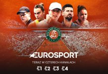 Więcej Roland-Garros w telewizji na 4 kanałach Eurosport